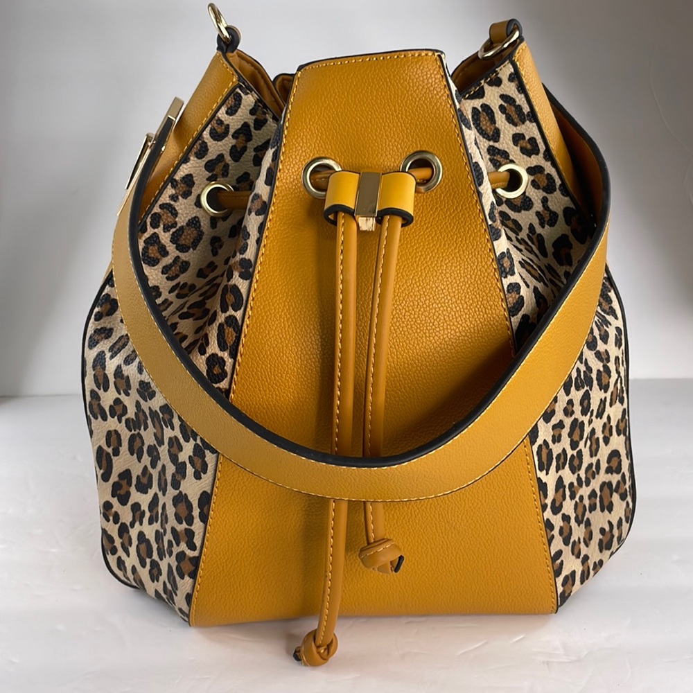 Leopard Mustard Shoulder Bag